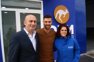 El pasado mes de febrero nos visitó el ex futbolista Juan Valera, en nuestra sede de Sangonera La Seca.