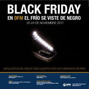 Alquiler de furgonetas frigoríficas al mejor precio en el Black Friday de DFM Rent a Car.