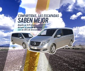 Apuesta por el alquiler de furgoneta 9 plazas para tu escapada en Navidad con DFM Rent a Car.