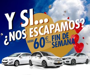 Escápate en un coche de alquiler de DFM Rent a Car por San Valentín. ¡Somos tu mejor opción para tu escapada romántica!