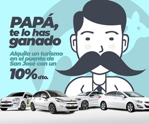 Oferta de DFM Rent a Car para el Día del Padre. Somos tu mejor opción en el alquiler de vehículos en el Mediterráneo.
